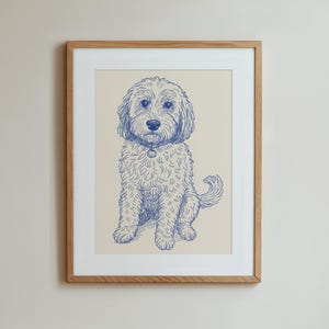 Badly Drawn Dog Art, Badly Drawn Cat Portrait, Custom Pet Poster, Custom Pet Portrait, Hand Drawn Pet Poster