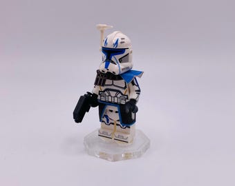 Soldado clon del Capitán Rex de Lego Star Wars: minifigura coleccionable personalizada