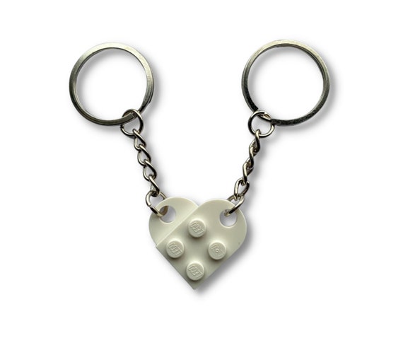 LEGO® Heart Keychain Love Keyring Valentines Day Friendship