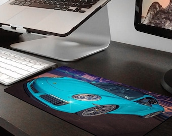 Exotic Sports Car Mouse Pad, Porsche 911 24 x 14 Extra Large Computer Desk Mat, Gaming Pad, Home Mouse Pad Mouse Pad, Gifts