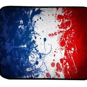 Custodia per laptop bandiera francese - Flag of France Laptop Bag - Flag de France Computer Bag fornisce supporto MacBook iPad Surface Pro PC & Altro