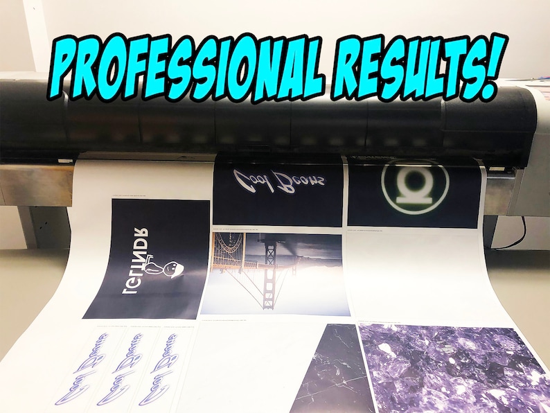 Sublimation Printing Transfers Ready to Heat Press 3 XL 13 X 19
