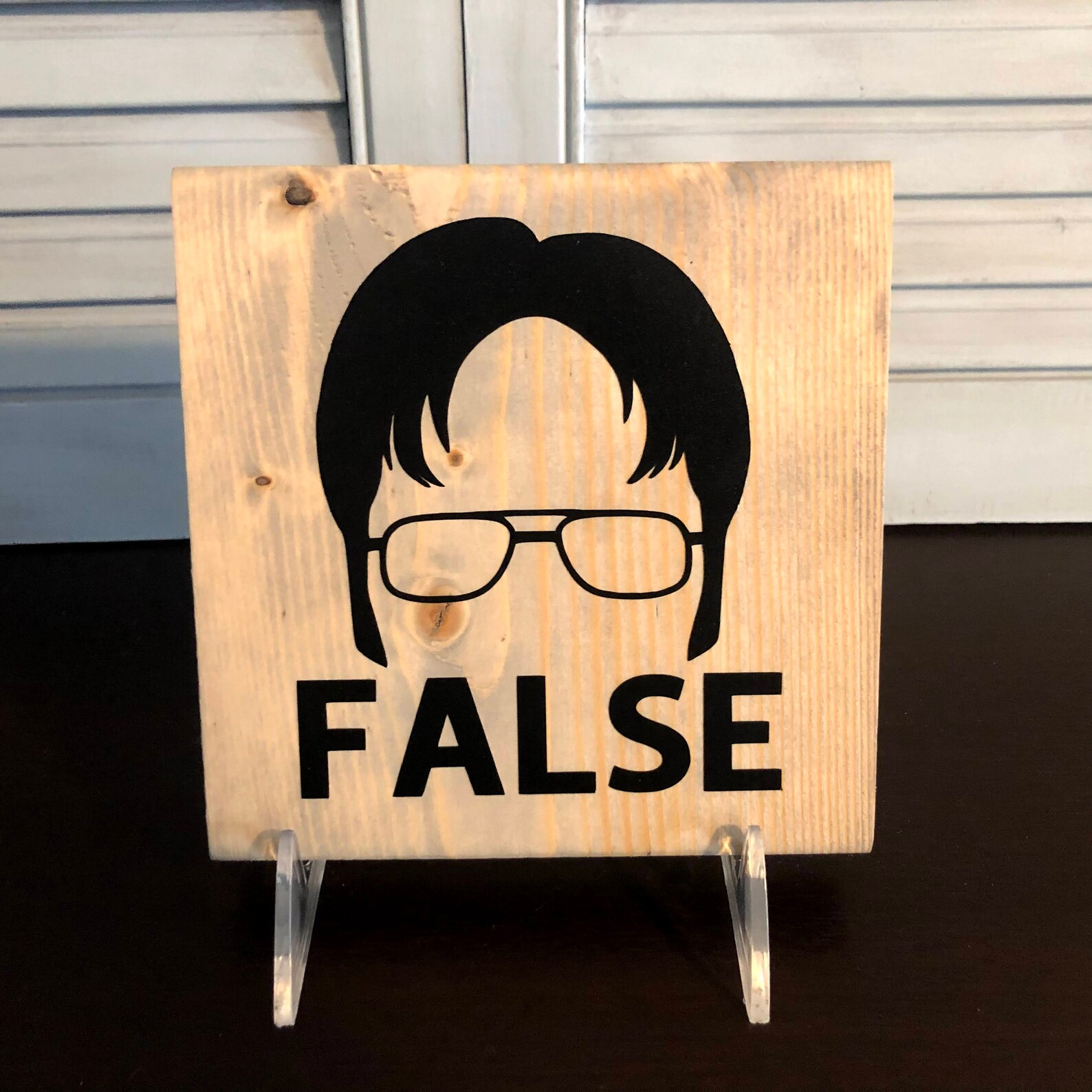 Dwight Schrute false Wooden Sign the Office - Etsy