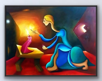Cubism Painting Abstract Oil painting, Impressionist Painting, Modern Art, Contemporary art