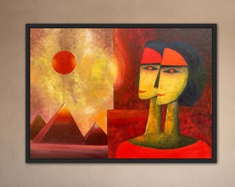 Abstract Oil Painting, Original Painting On Canvas, Contemporary modern art, unique style