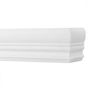 TailorView, 3 1/4&quot;H Faux Wood Crown Valance ONLY FOR Venetian Style Window Blinds and 1 1/2&quot;Track Vertical Blinds, Inside or Outside Mount