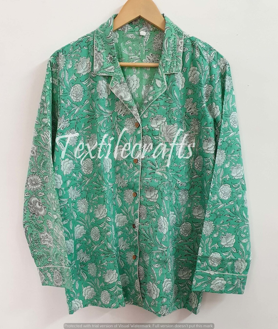 Indian Handmade Casual Sleepwear for Women Pure Cotton Night Etsy