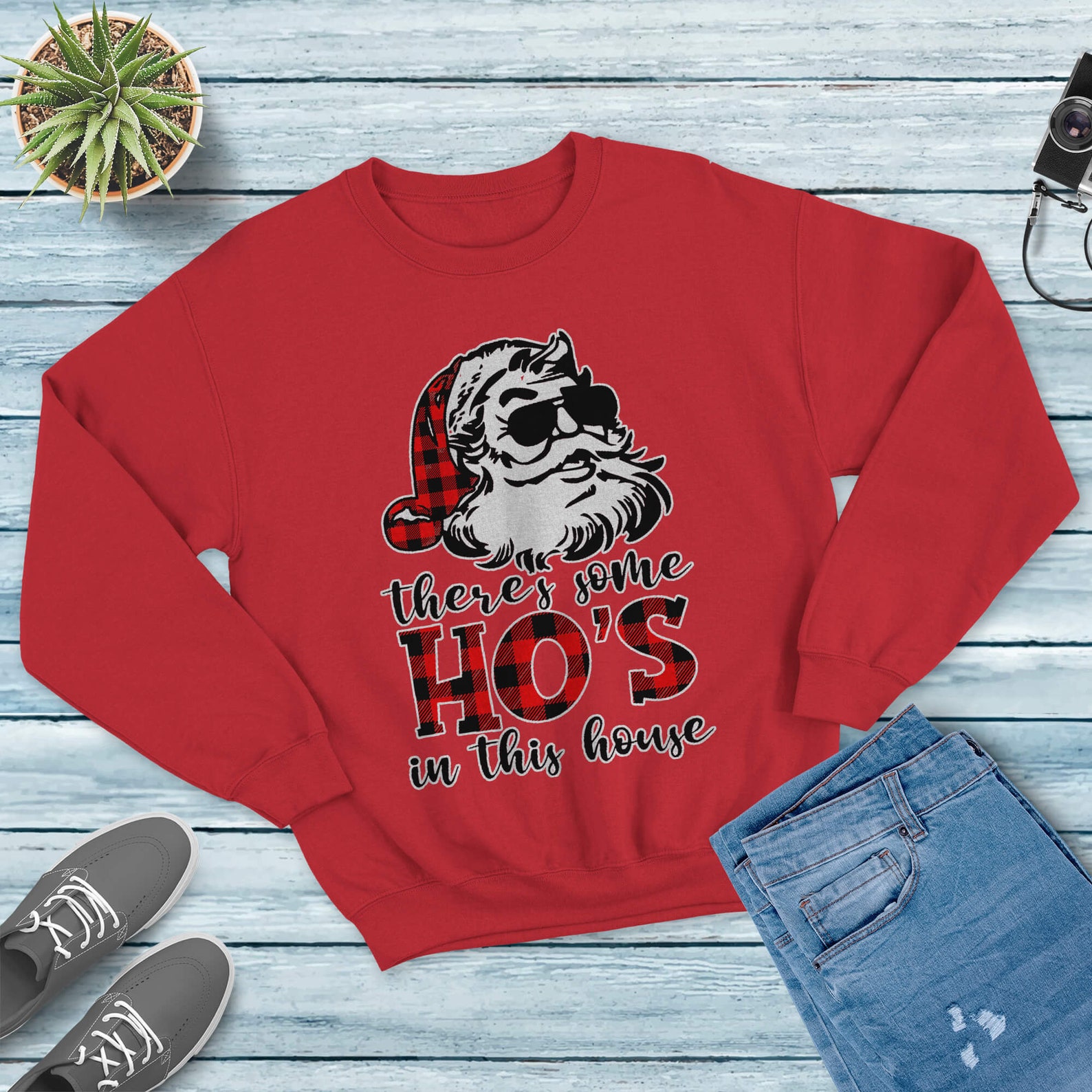 there's some hoes in this house bleached sweatshirt