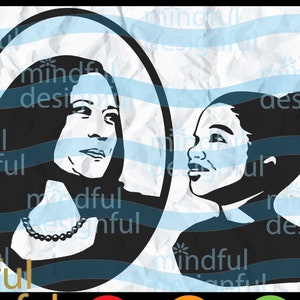 Schwarze Geschichte Svg | Kamala Harris SVG | Mein VP sieht aus wie ich Svg | Schwarzes Kind Svg | Afroamerikanische Färbung Seiten Svg