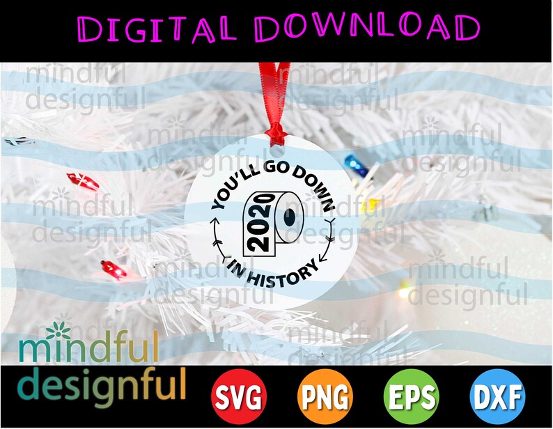 Download 2020 Christmas Ornament SVG Layered Toilet Paper SVG png ...