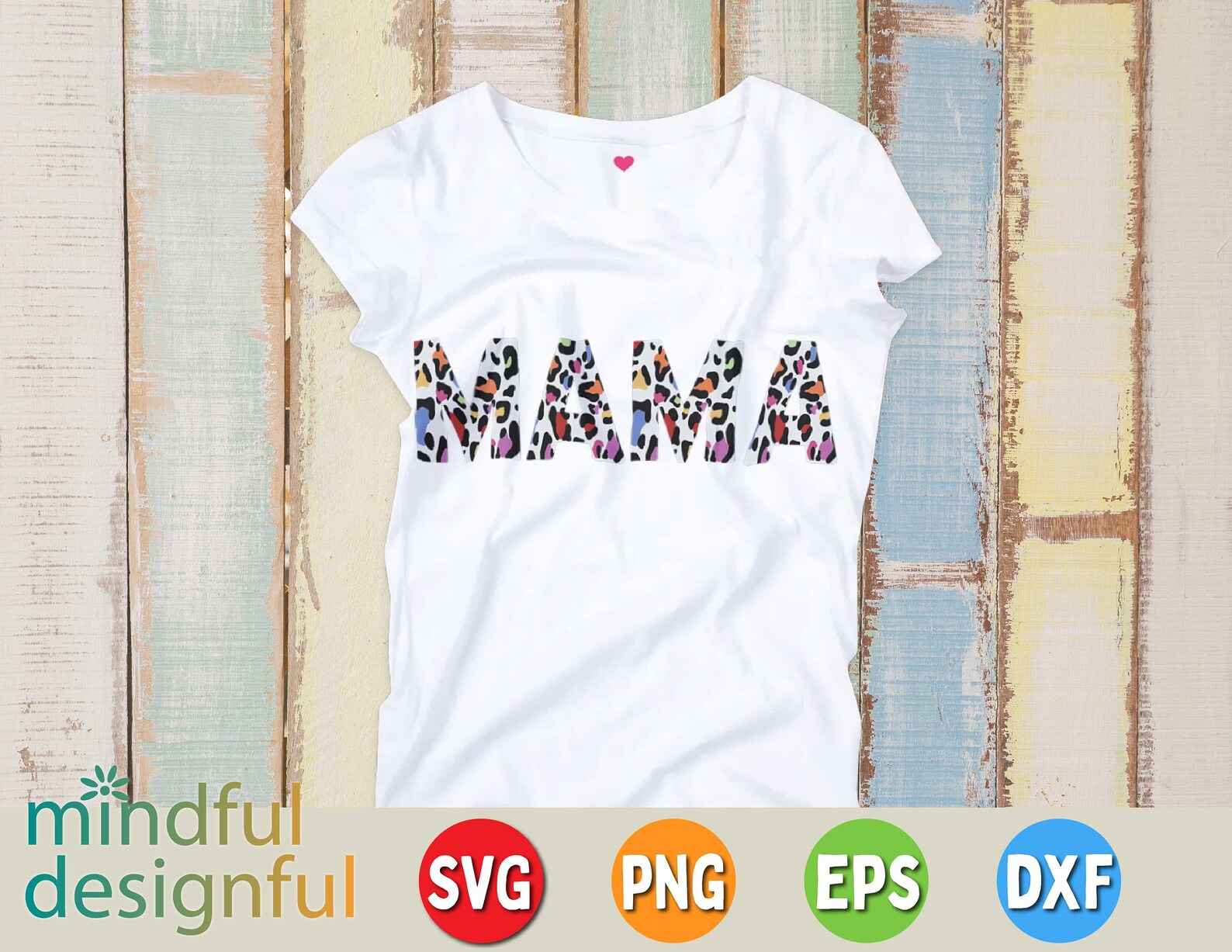 Download Rainbow Leopard Mama SVG PNG EPS Dxf / Layered Mama Svg ...