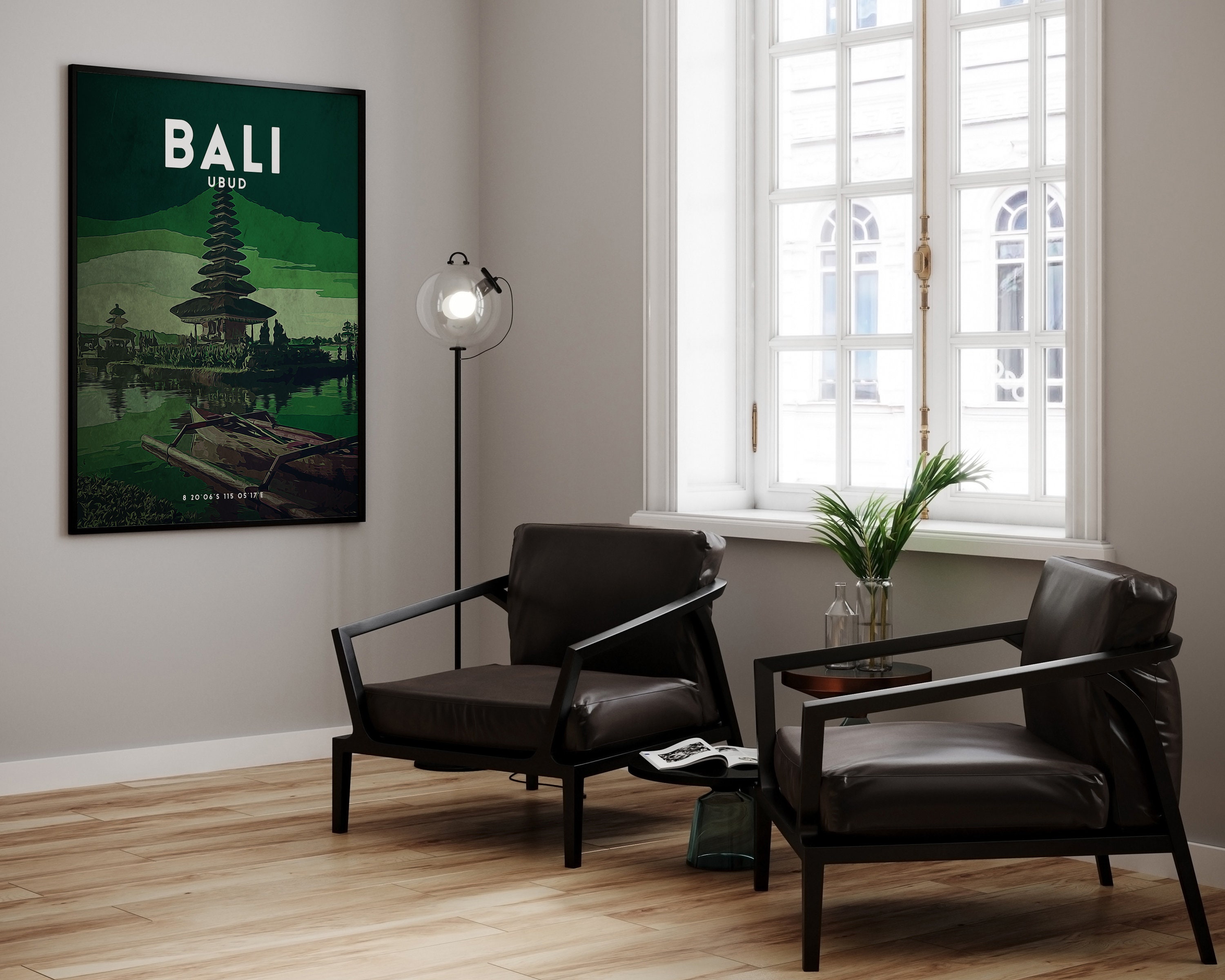 Bali Travel Poster Print Vintage Indonesia Asia Wall Art | Etsy