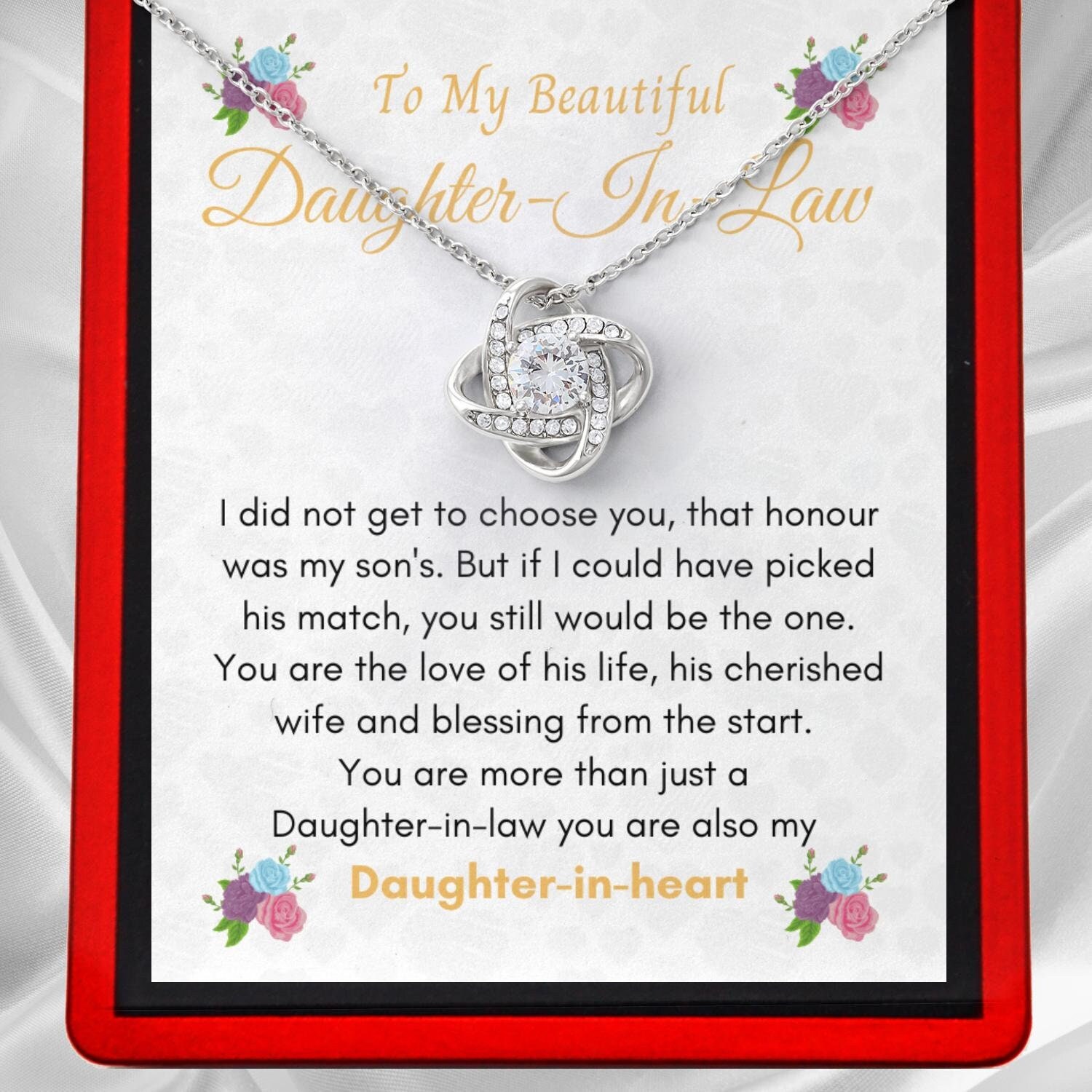 Daughter-in-law Necklace, Gift for Daughter-in-law, Daughter-in-law