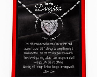 To My Daughter 'You Are My World' Silver Necklace Gift for Daughter, UK Active