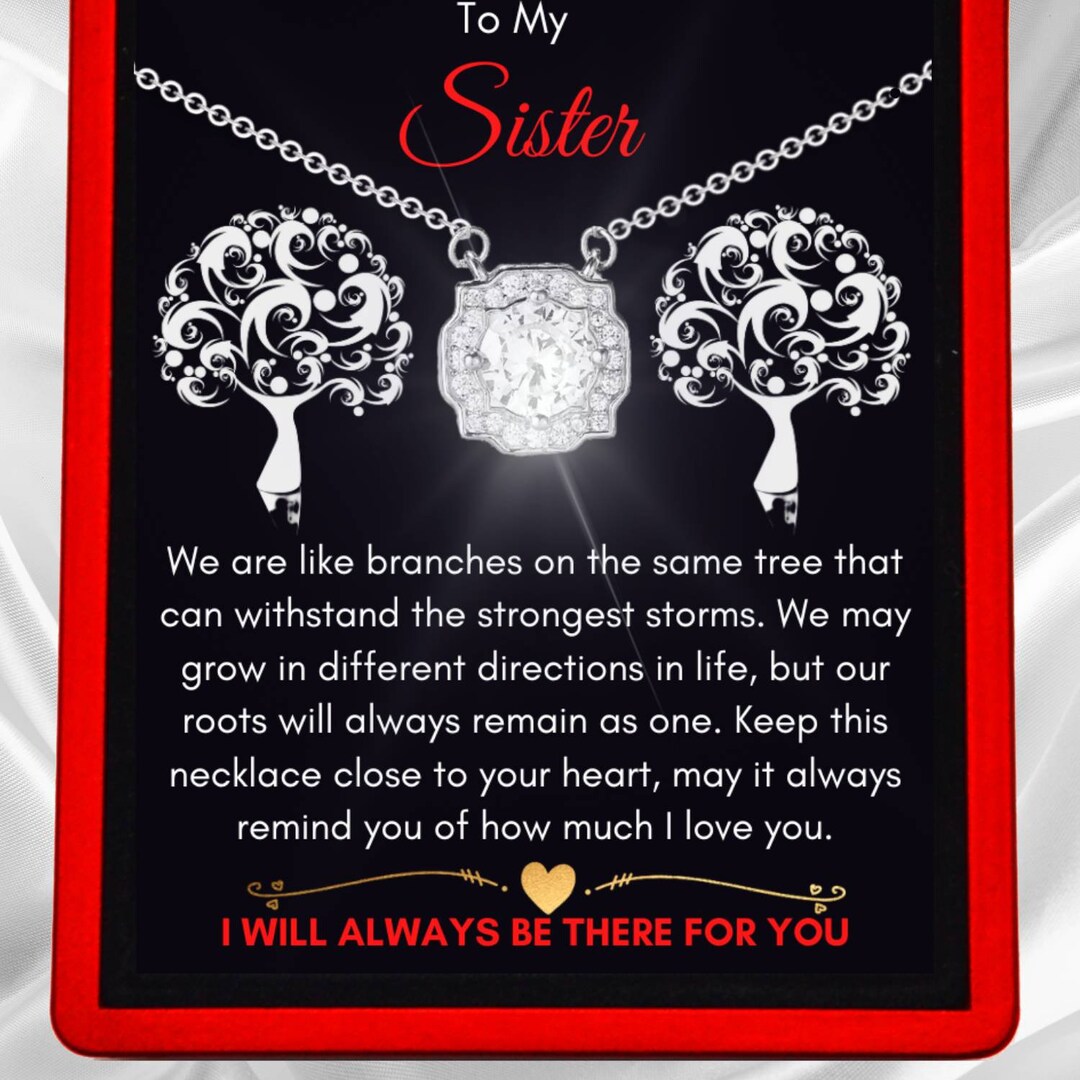 Sisters Birthday Gifts From Sisters 925 Sterling Silver Tree Of Life 2/3 Sisters  Necklace With Crystal Sister Jewelry Gifts For Women Girls Da | Fruugo AU