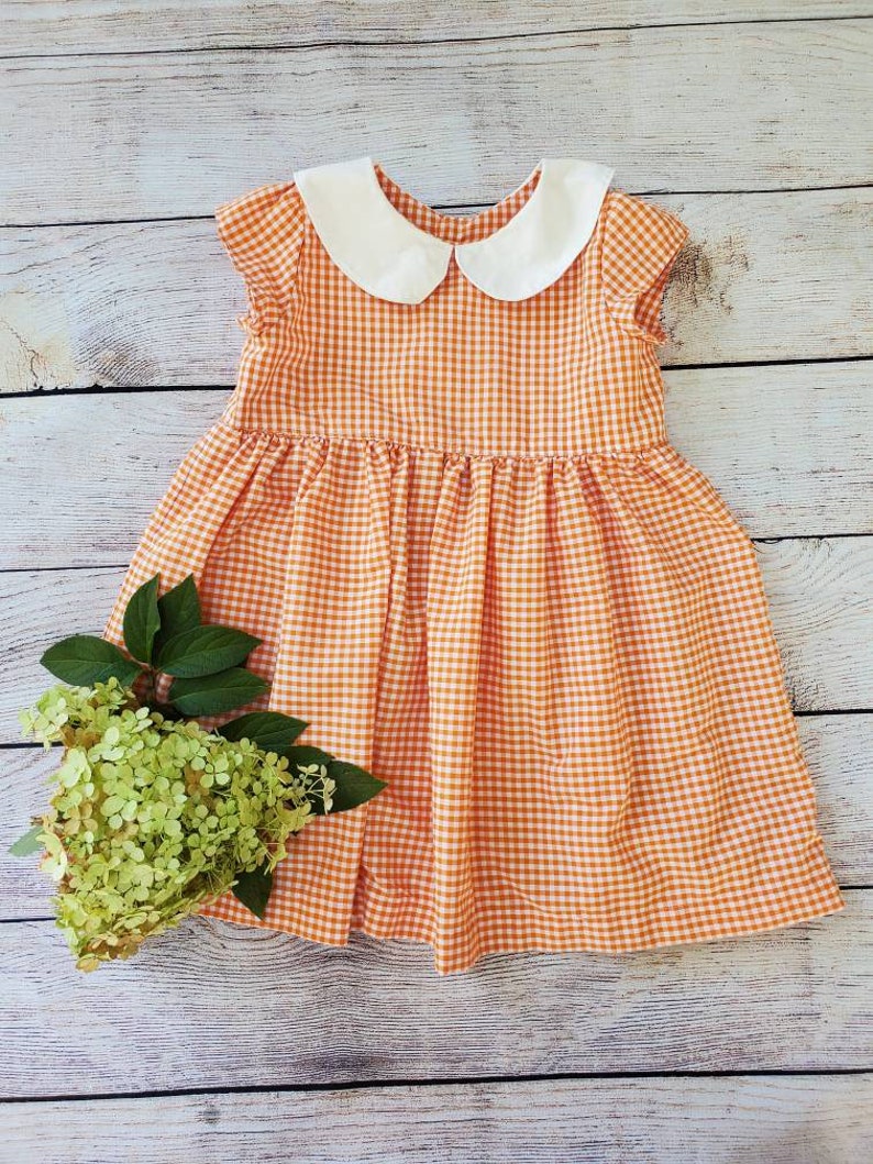 Little Girl Peter Pan Collar Dress Toddler Classic Dress Etsy