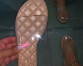 Nude Clear Sandals