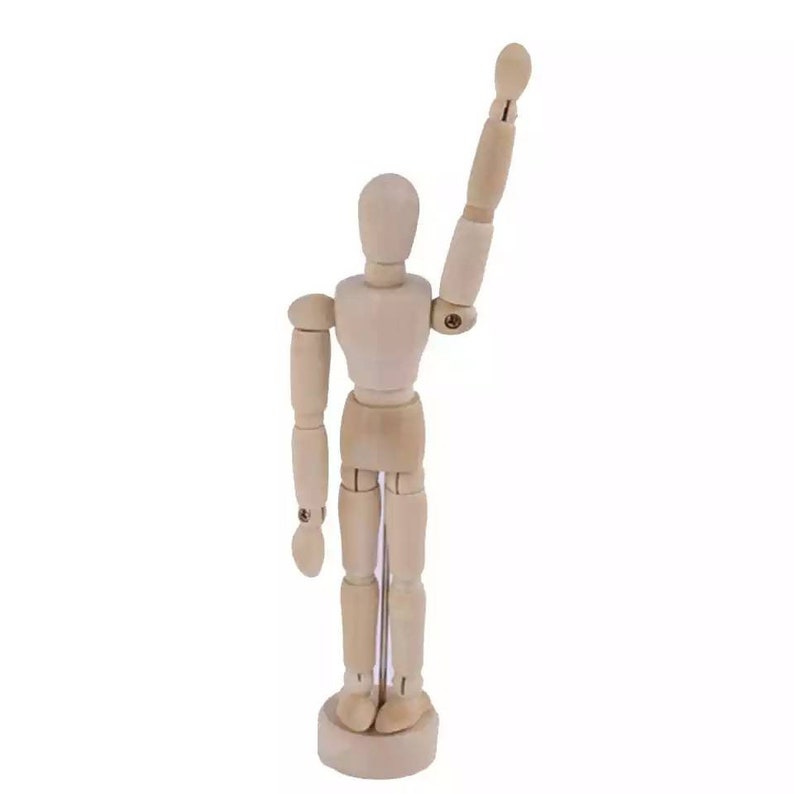 us art supply artist drawing cat manikin articulated wooden mannequin