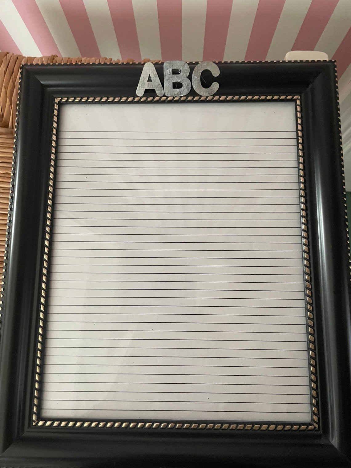 Dry Erase Frame or Note Frame. Etsy