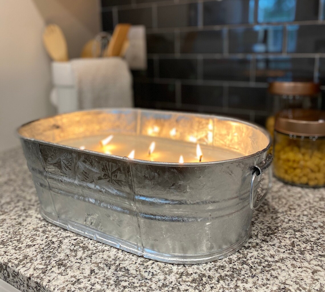 Giant Citronella Candle 180 Ounces Biggest Soy Candle Etsy