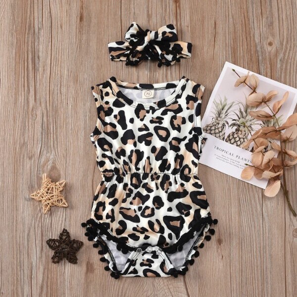 Leopard Print Romper Etsy