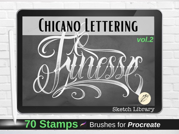 Tattoo Lettering Chicano FREEHAND - YouTube