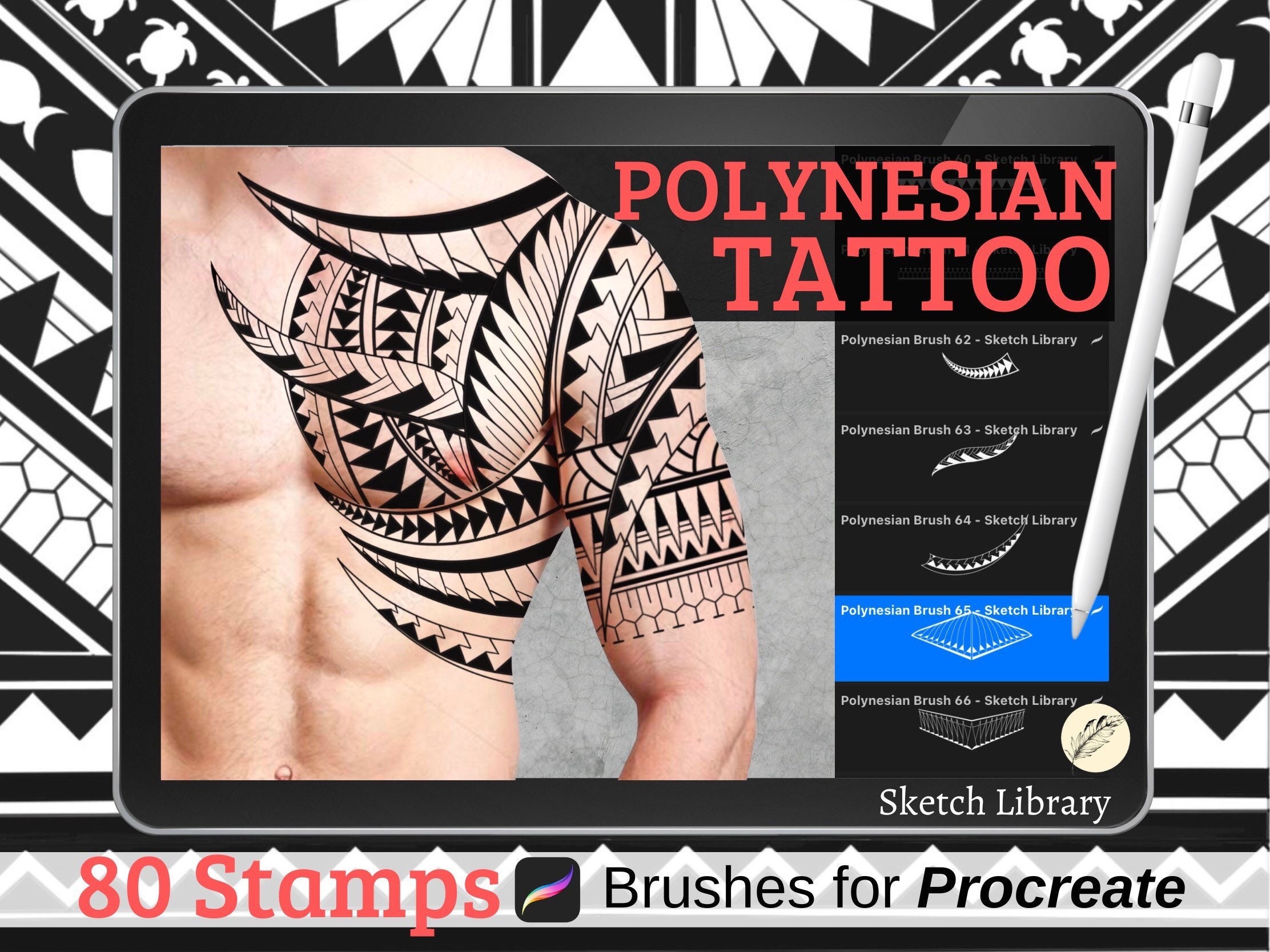 Polynesian Tattoo - Etsy Polynesian Tattoo - Etsy