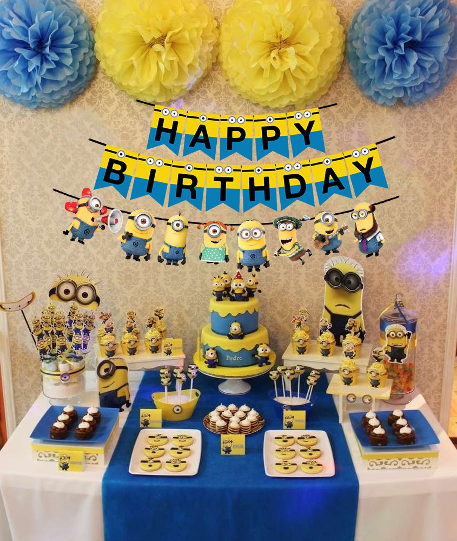 Instant Download minion party supplies minion minion cake Etsy