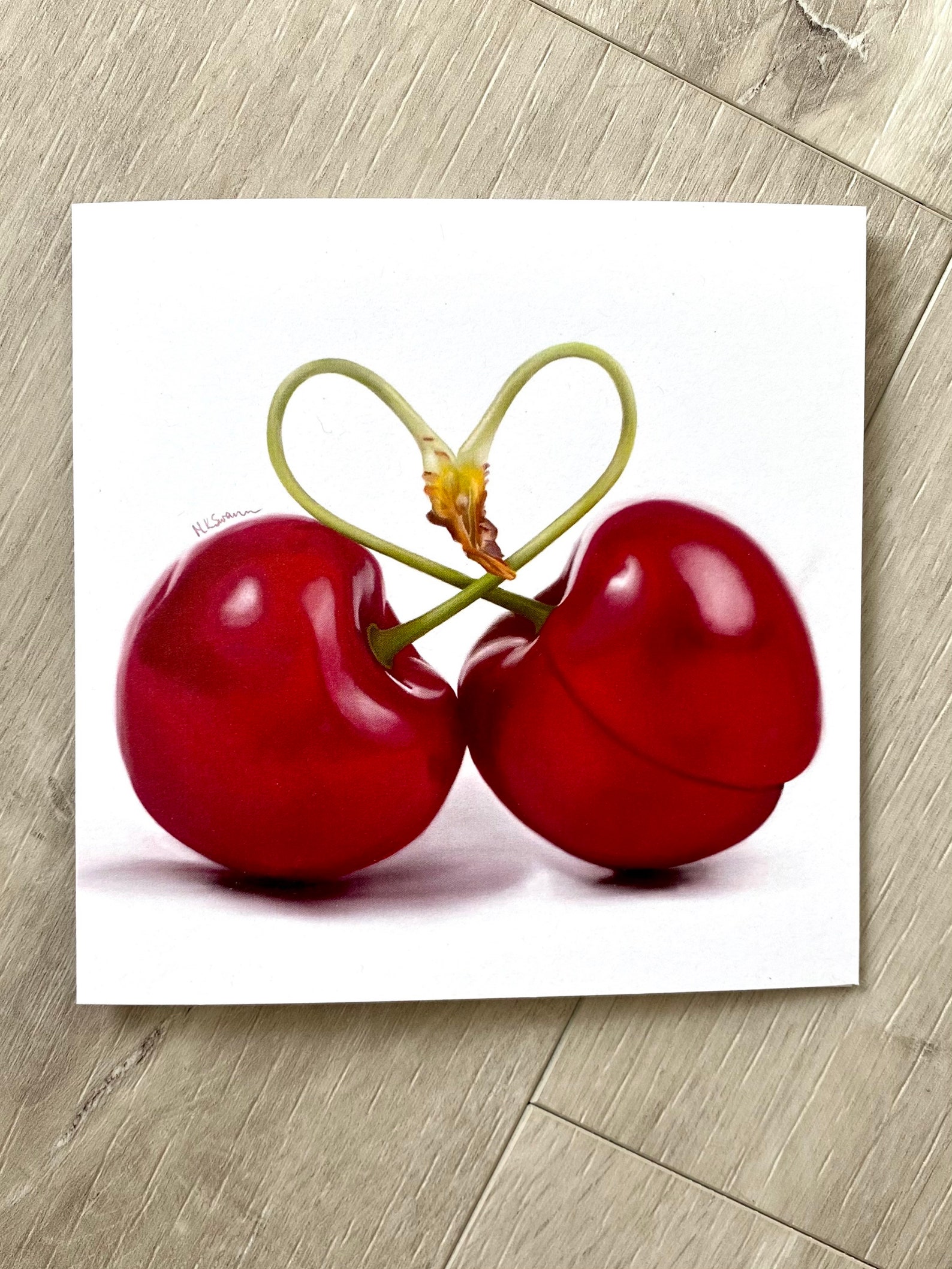 Quality Greetings Card 'I Love Cherries' 1/3/5 Etsy