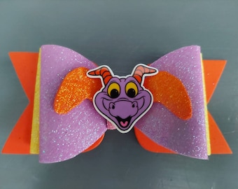 Custom made dragon inspired character hair bow