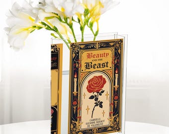 Personalisierte Schöne und das Biest Buchvase