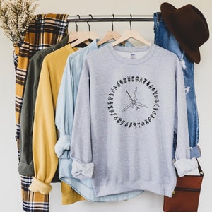 Dark Alethiometer Symbol Sweatshirt, Golden Compass, The Symbol Reader,His Dark Materials Shirt, Northern Lights, Unisex Sweatshirt