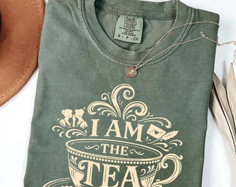 I Am The Tea Funny Vintage British Humor Shirt