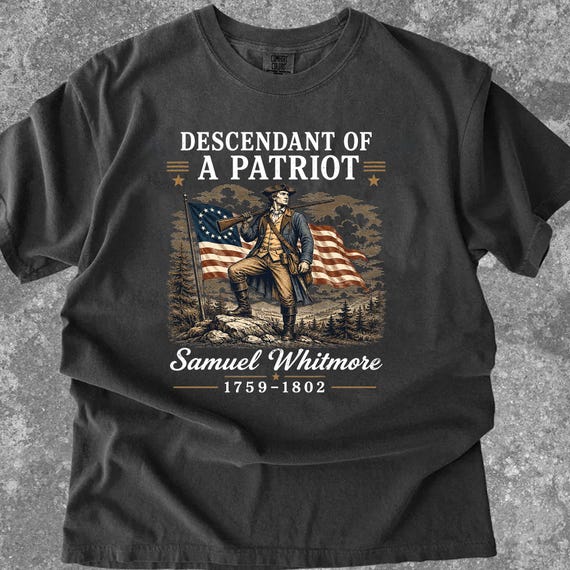 Descendant of a Patriot Shirt, Revolutionary War Ancestor Tee, America 250 Shirt