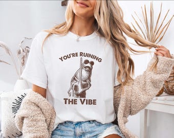 Comfort Colors® Marcus The Worm Shirt | You're Ruining The Vibe Marcus The Worm Meme | Marcus The Worm Merch | Funny Meme Shirts