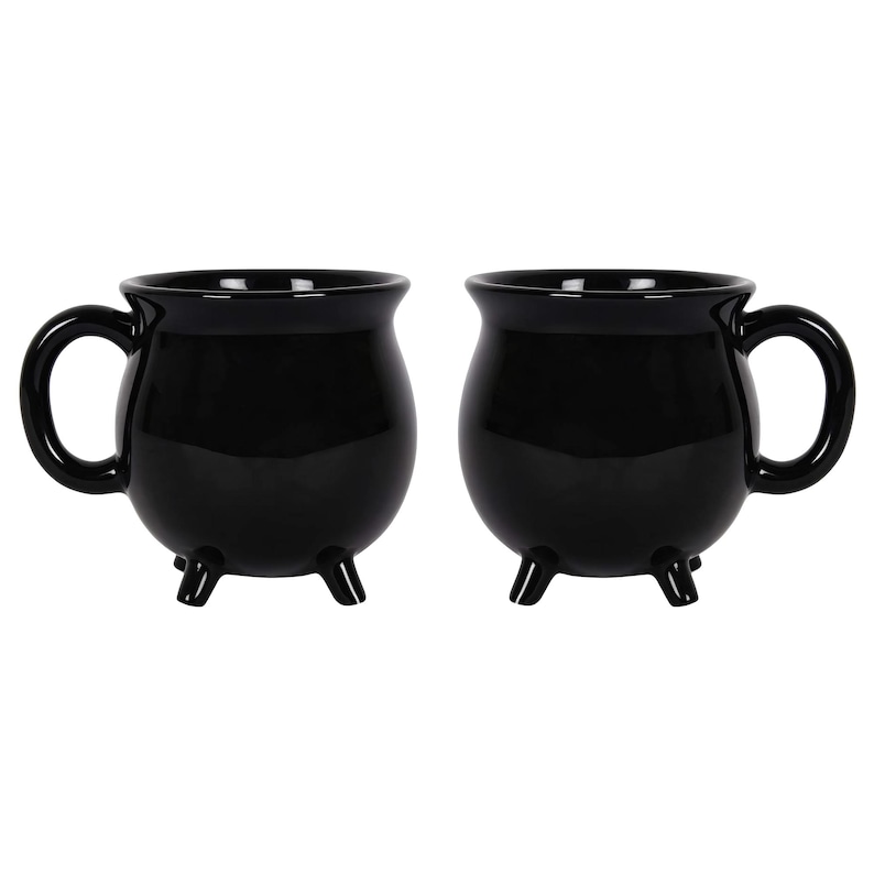 Kittelmugg, häxmugg, Halloweenmugg, häxkittelformad mugg, unik häxgåva, häxdekor, häxälskargåva, trollkarlsgåva bild 2