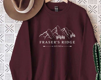 Fraser Ridge Sweatshirt, OutLander Bookish Sweatshirt, Jamie Fraser, Fraser Ridge Unisex Sweatshirt