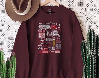 The Office Sweatshirt, The Office Shirt, Dwight Schrute, Michael Scott, Jim Halpert, The Office Shirt