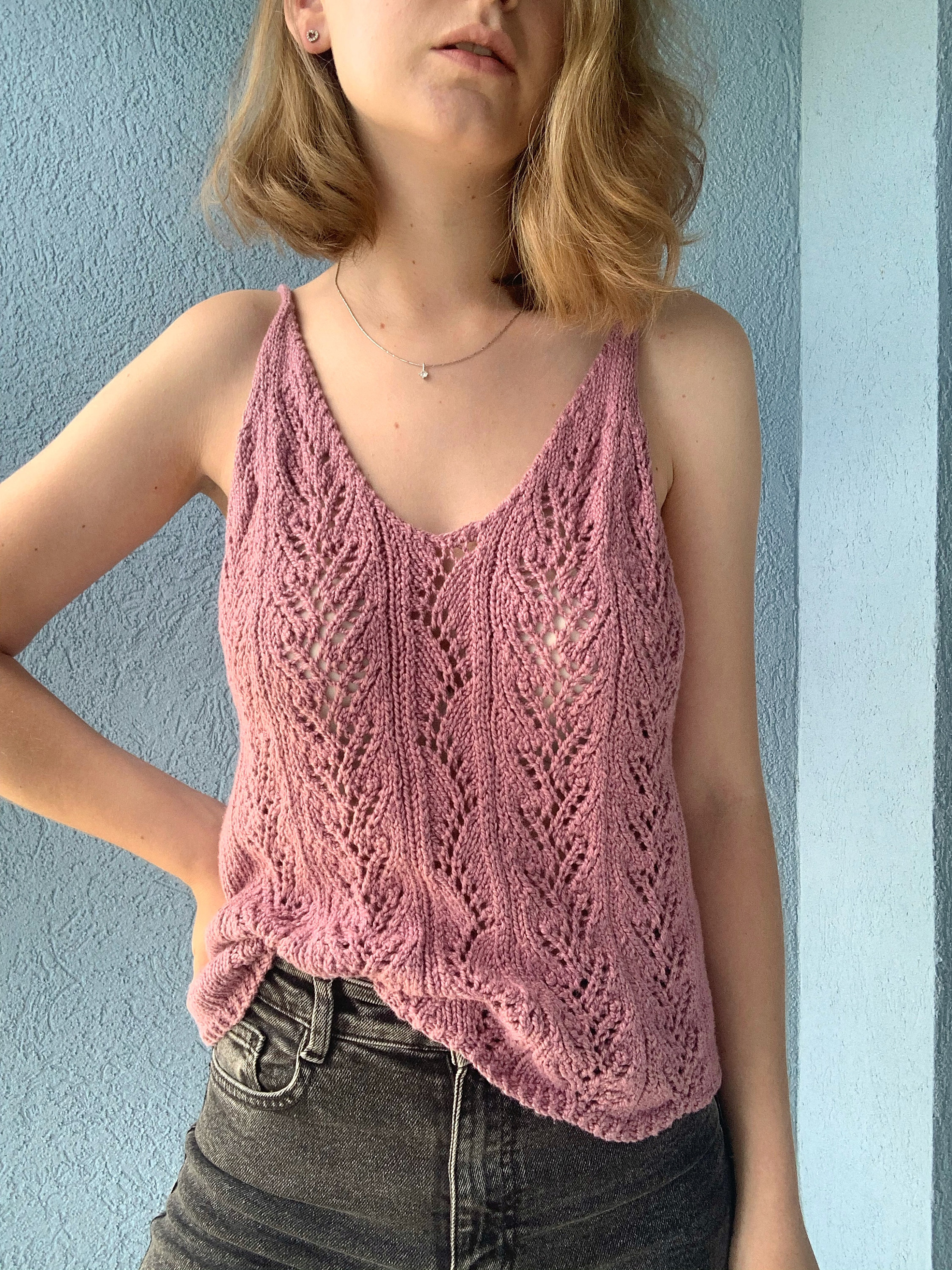 Knit summer tank top women Etsy