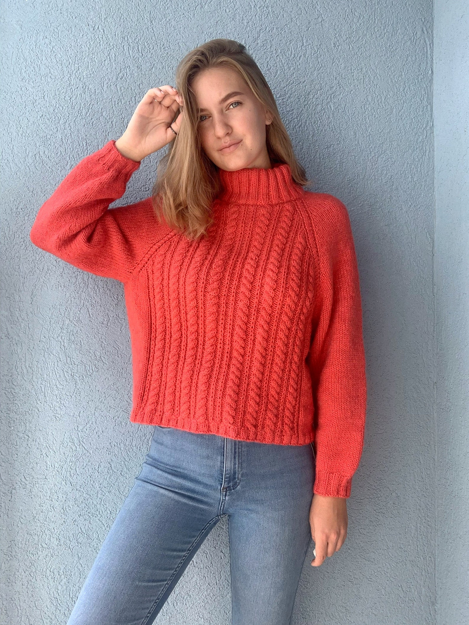 Oversized knit alpaca sweater women | Etsy