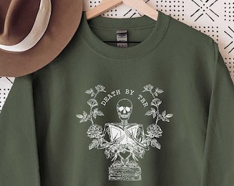 Death By TBR Sweatshirt, To Be Read, Bookish Sweatshirt, Book Lover, Bookstagram, Reading, Unisex Sweatshirt