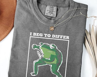 T-shirt I Beg To Differ Frog Knife Meme