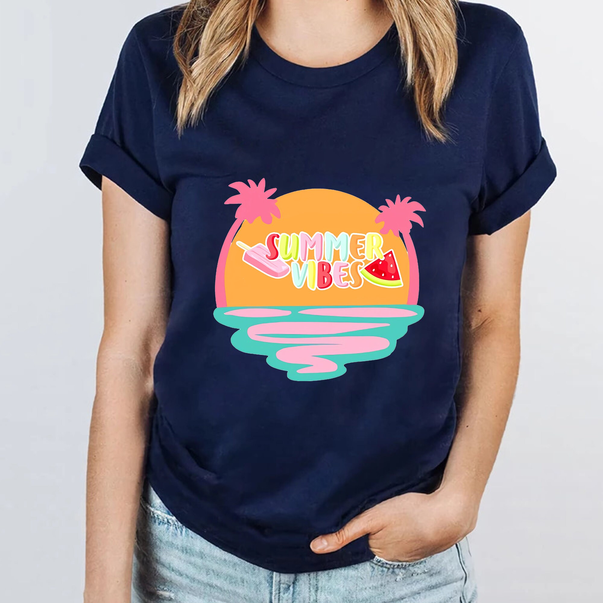 Summer Vibes T-shirt Summer T-shirt Summer Vibes T-shirt - Etsy