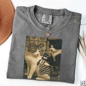Tatuering Katt Meme T-shirt
