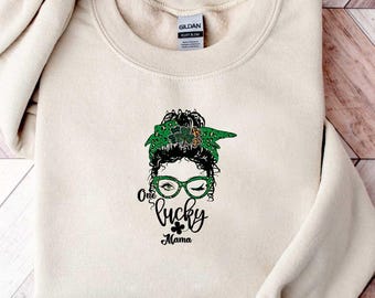 One Lucky Mama St Patricks Day Shirt, Women’s St. Patrick’s Day Shirt, Mom Shirt, Cute St Patricks Day Shirt, Lucky Shamrock Clover Shirt