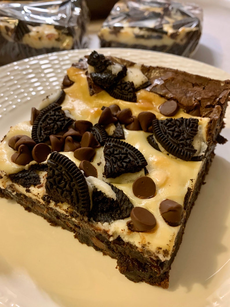 Loaded Cookies & Cream Cheesecake Brownies image 2