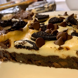 Loaded Cookies & Cream Cheesecake Brownies image 1