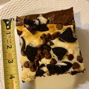 Loaded Cookies & Cream Cheesecake Brownies image 3