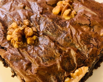Triple Chocolate Walnut Brownies!