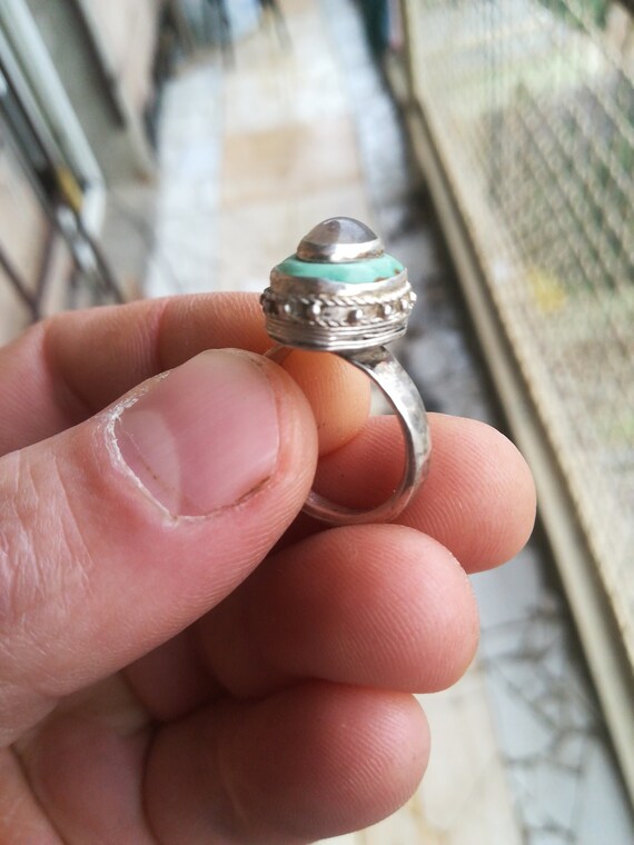 Silver Ring With Mountain Crystal Handmade Ring Handmade Jewelry